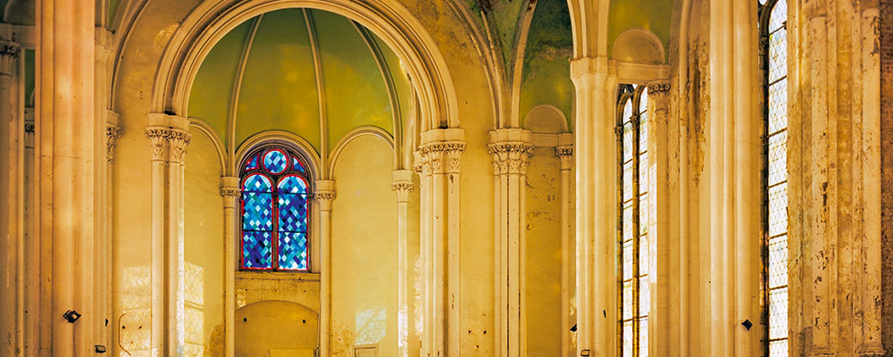 Zionskirche blaues Fenster (Foto: Michael Scheibel)
